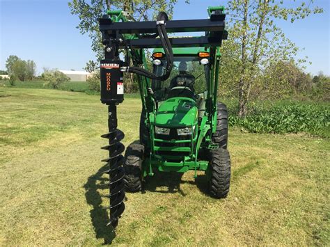 skid steer post hole diggers|loader mounted post hole digger.